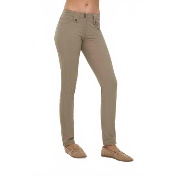 NEW ANATOMIE women's skyler light weight skinny pants in khaki